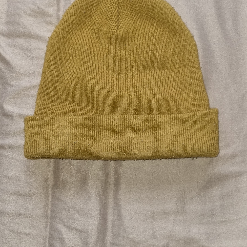 Mustard Yellow Knit Beanie